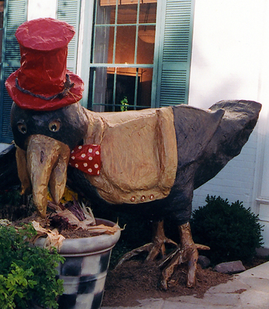 Crow Statue