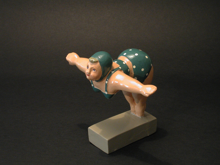 Diver statue