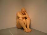 fat guy statue
